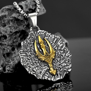 Collier pour homme en acier inoxydable, pendentif en forme d'épée, style hip-hop, bijoux cadeau - Product Image 1