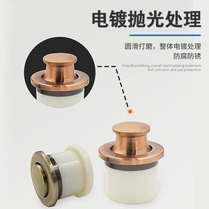 Furniture Handle Zinc Alloy Cylindrical Drawer Concealed Antirust Modern Design - Product Image 1