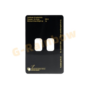 Double pochette en or fin 0,5g 1g 2g 4g 5g 6g 8g 10g 20g 50g 100g 250g pour pièces de monnaie argentées, médailles, packs - Product Image 3