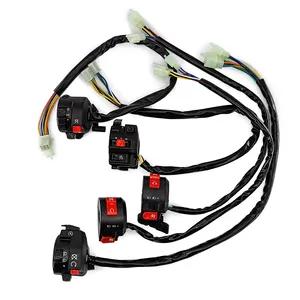 11 Wire 4 Function Handle Switch Control dengan Choke Lever untuk ATV Quad 50cc 70 90 110cc 125cc 150cc 200cc 250cc