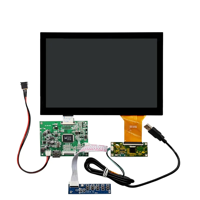 OEM 10.1 inch lcd display with 10.1 inch touch screen for raspberry pi 3B/4B lcd
