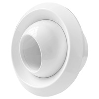 Diffuseur sphérique moderne en ABS à jet réglable, buse d'évacuation d'air frais, pour climatisation centrale, vente directe usine
