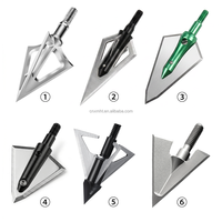 Pointes de chasse hybrides à 3 lames en acier inoxydable à haute teneur en carbone HT 420, 100/125 grains, à visser, pour arc à poulies et arbalète