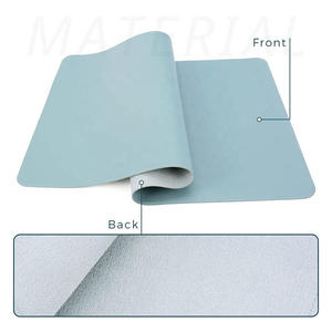 แผ่นรองเมาส์หนัง PU สีดำกันลื่น พิมพ์โลโก้ได้ ขนาดใหญ่ กันน้ำ สำหรับคอมพิวเตอร์ตั้งโต๊ะและแล็ปท็อป - Product Image 6