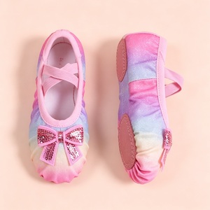 Zapatos de Ballet con Lentejuelas para Niñas, Suela Blanda, Calzado de Práctica, Rosa, Morado, con Lazo, para Clases de Danza China para Niñas Pequeñas - Product Image 4