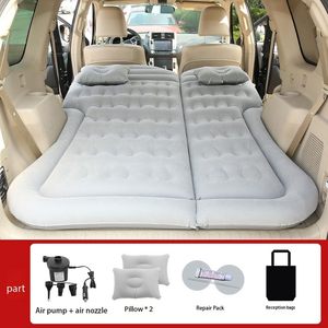 Thickened <b>Car</b> Air Mattress Flocking Top Travel <b>Inflatable</b> <b>Car</b> Mattress Bed with Pump and Pillows <b>Car</b> Bed for Travelling - Product Image 3