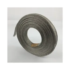 Expandable Emi Shielding Sleeve Tinned Copper Flexible Mesh Tube