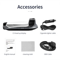 Compteur de vitesse nouveau produit C3 OBD2 + GPS + Navigation HUD outil de diagnostic électronique automatique affichage tête haute pour voiture