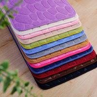 Kopfstein pflaster geprägte Badezimmer Bade matte Korallen vlies rutsch fester Teppich in Badewanne Boden teppich Duschraum Fuß matte Memory Foam Pad