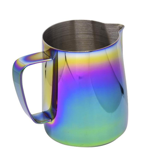 Multicolor 12 oz café con leche arte de alta calidad de acero inoxidable café té leche espuma lanzador dripless pico taza arte - Product Image 3