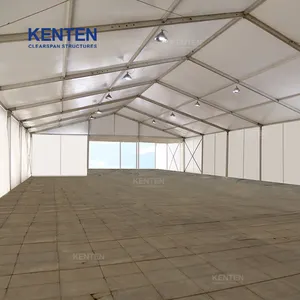 Tenda struktur industri seluler sementara luar ruangan ukuran besar tenda penyimpanan prefabrikasi gudang prefab untuk penyimpanan Industri