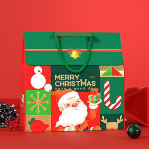 New Christmas Day Hand-Carry Paper <b>Box</b> Party Favor Packaging Gift <b>Box</b> <b>Empty</b> Jewelry <b>Box</b> - Product Image 1
