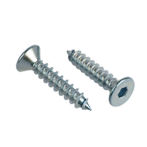 <span class=keywords><strong>Allen</strong></span> hexagonal <span class=keywords><strong>cabeza</strong></span> avellanadora plana tornillo autorroscante M2.9 a 6,3mm #4 a 12 # acero inoxidable níquel Zinc negro personalizado - Product Image 4