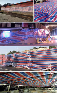 Bâches en plastique PE imperméables bleu orange résistantes au <span class=keywords><strong>feu</strong></span> GCG - Product Image 6