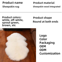 Tapis de chambre en fourrure de mouton, vente en gros, direct usine, blanc beige chaud, personnalisable, offre spéciale