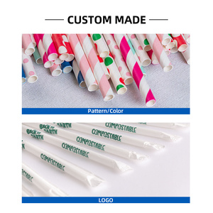 Phân Hủy Sinh Học Dùng Một Lần 6-<span class=keywords><strong>12Cm</strong></span> Kích Thước Khác Nhau Giấy Rơm Cho Đảng OEM ODM Giấy Uống Ống Hút - Product Image 4