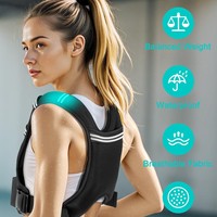 Nouveau modèle transfrontalier de gilet lesté réglable pour la course, gilet de sac de sable invisible avec poids réglable, ensemble lesté