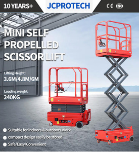 Plataforma Elevadora de Trabajo Aéreo de 4m, Estructura Estable, con Batería de Larga Duración para Trabajo Continuo y Negocios de <span class=keywords><strong>Alquiler</strong></span> - Product Image 5