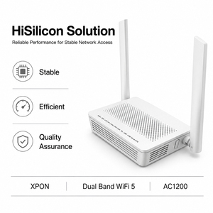 Second-hand dual-band WIFI5-frequency optical modems EG8145V5 12light new XPON 2.4&5G AC1200 ONU <b>Router</b> OMCI/TR069 FTTR/FTTX - Product Image 1