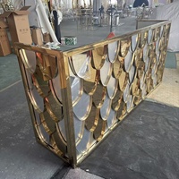 Table de bar haute de style balance en acier inoxydable, mobilier de luxe pour mariages, événements, hôtels et bars commerciaux