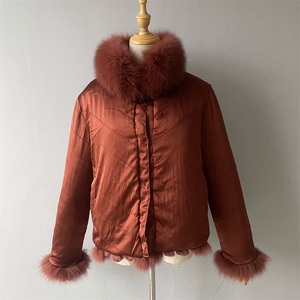 Cappotti <span class=keywords><strong>in</strong></span> Vera <span class=keywords><strong>Pelliccia</strong></span> di Volpe e Coniglio per Donna, Eleganti e Morbidi, Reversibili, Personalizzabili, Vendita all'Ingrosso - Product Image 6