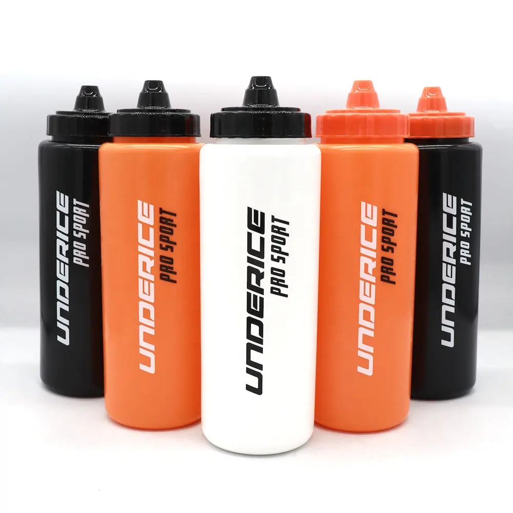 Custom Ice Hockey Water Bottle Pro Custom Senior Adult White Black Orange Series Hockey Sport Accessories Product