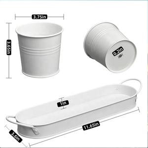 Decorazione funzionale fioriera per interni Kit di <span class=keywords><strong>piante</strong></span> in metallo vaso di fiori per bambini e fiori per casa Set di vasi per erbe - Product Image 3