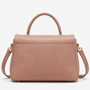 Bolso de Mano de PU Suave con Solapa Plegada, Diseño de Autor, Logotipo Metálico Personalizado, Bolso de Hombro de Moda con Múltiples Compartimentos - Product Image 4