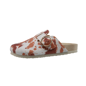 Birkenstocks pour femmes, sandales en liège, velours crin de cheval, à enfiler, doublure Mori, légères, toutes saisons, pour le jardin, rehaussantes - Product Image 1