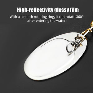 Fabricants Cuillère Spinner Composé Long Throw Métal Spinning Glitter Appât Trois Crochets - Product Image 4