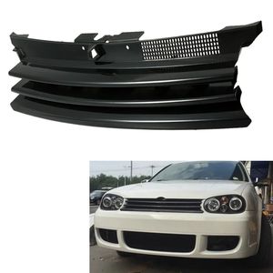 กระจังหน้าปรับแต่งกันชนหน้าส่วนบนสำหรับ Volkswagen <span class=keywords><strong>Golf</strong></span> 4 <span class=keywords><strong>VW</strong></span> Mk4กอล์ฟพลาสติก1998-2002ไม่มีป้ายไม่มีโลโก้1J0853655 - Product Image 1