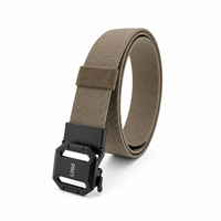 Ceinture tactique en nylon extensible légère et confortable pour hommes, avec boucle automatique à cliquet, personnalisable en gros
