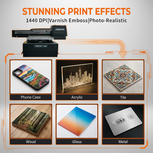 Impresora UV Plana Industrial 6090 con Cabezales Triples G5i para Impresión con Efecto 3D en Relieve y Barnizado - Product Image 2