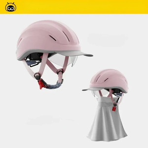 BI BEE Elektromotor rad helm Damen gesichts schutz Ultraleichtes ABS-Material Atmungsaktives Design Gesichts maske Sonnenschutz helm - Product Image 3