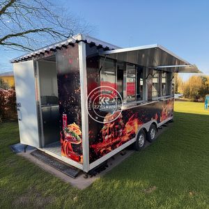2025 Concession Stand <b>Mobile</b> Roasted Chicken Cart Round Food Trailer Fully Equipped - Product Image 3