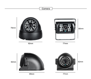 Surveil System Kit 4 Channel GPS WIFI <strong>Mdvr</strong> Real-time Monitoring Mobile Car Dvr with 4 Car Cameras and 7inch VGA Monitor - Product Image 4