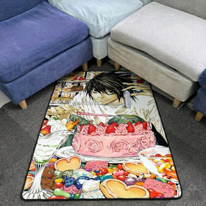 Tapis et moquette Death Note L Anime, lavables, doux, moelleux, découpés, épais, grand format, pour salon, en gros - Product Image 4