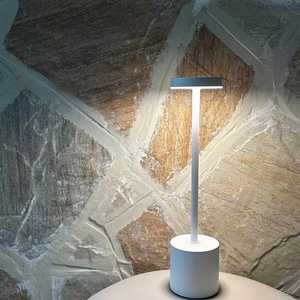 Portable LED Wireless <b>Touch</b> Desk <b>Lamp</b> Rechargeable Table Light 3 Colors Dimmable Bedside Creative Ambient <b>Lamp</b> for Room Decor - Product Image 5