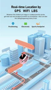 Conçue pour <span class=keywords><strong>les</strong></span> enfants de 4 à 7 ans, montre connectée 4G pour enfants à petit poignet, localisation GPS, application SOS, appel vidéo, chat, musique, jeux, mode classe, zone sécurisée - Product Image 5