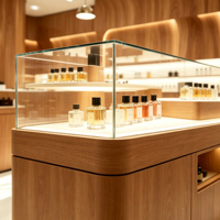 Vitrines de présentation de cosmétiques de luxe abordables, armoires à parfums modernes, armoires de rangement et de présentation pour la vente au détail, design d'intérieur