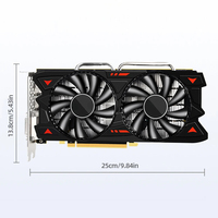 Kartu grafis Rx580 8g 2048sp Ddr5 Pc Gpu Desktop Gaming Video komputer Vga Video Grafic Card Rx 580 baru