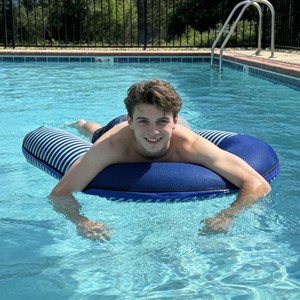 Fauteuil de piscine <span class=keywords><strong>gonflable</strong></span> sans gonflage, <span class=keywords><strong>pouf</strong></span> flottant pour piscine, <span class=keywords><strong>pouf</strong></span> imperméable pour extérieur, chaise longue de piscine - Product Image 6