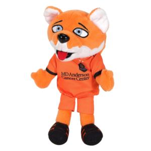 Juguete de Peluche de Lobo Personalizado con Logotipo de Equipo, Disponible en Naranja, con Camiseta de Dibujos Animados, Fabricación ODM/ODM - Product Image 1