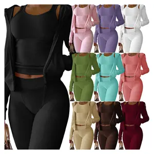 2022 New Arrivals Graphic Sweatpants Women Hoodie Track Suits 3 Piece Matching Sets Suede Women Sweatsuit Terry Towel Clothing