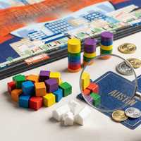 Juego de Mesa de Estrategia Empresarial Ecológico y Portátil Personalizado, Juego de Mesa de Simulación de Ciudad, Juego Educativo OEM ODM