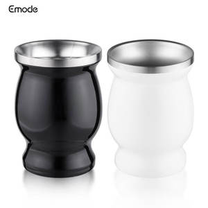 Ensemble de tasses à <span class=keywords><strong>thé</strong></span>/<span class=keywords><strong>gourde</strong></span> naturelle ye ba Mate (tasse Mate traditionnelle originale-8 onces) comprenant 1 bombilles et une brosse de nettoyage - Product Image 6
