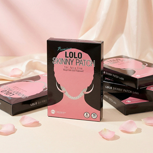 Masque facial liftant LOLOSKINNY Black Edition Lifting V Line, 10 pièces, masque raffermissant pour le menton, pour la réduction du double menton et l'amélioration de l'élasticité - Product Image 4