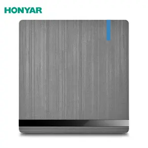 Honyar UK Standard 2023 New Design Plastic Flat Plate Wall Light Grey Electric Sockets and Switch