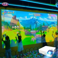 Équipement de divertissement familial, jeux de projection murale interactifs, solutions clés en main pour les enfants, immersion dans le jeu de frappe de balles