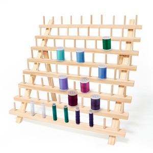 Faggio 60 rocchetti per cucire e ricamo rastrelliera in <span class=keywords><strong>legno</strong></span> filo cucito con ganci per cucire e ricami - Product Image 3